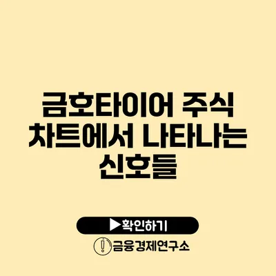 금호타이어 주식 차트에서 나타나는 신호들