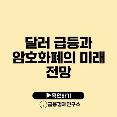 달러 급등과 암호화폐의 미래 전망