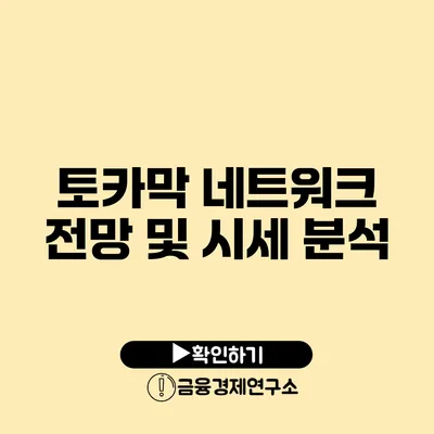 토카막 네트워크 전망 및 시세 분석