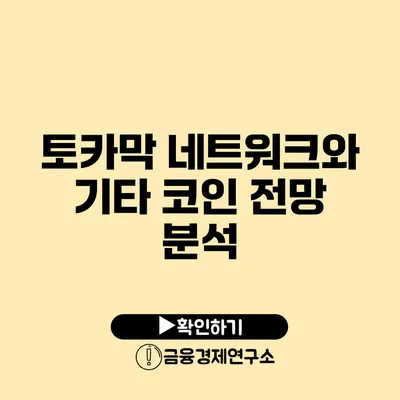 토카막 네트워크와 기타 코인 전망 분석