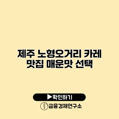 제주 노형오거리 카레 맛집 매운맛 선택